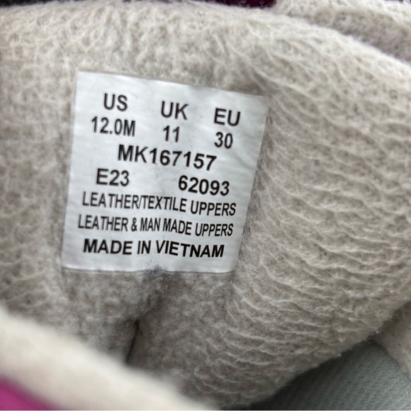 Merrell Kids' Purple and Gray Boots With Velcro Straps - Picture 8 of 8